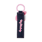 My Melody Logo Keychain, Denim Patch Series