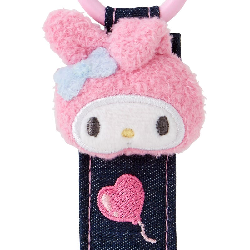 My Melody Logo Keychain, Denim Patch Series