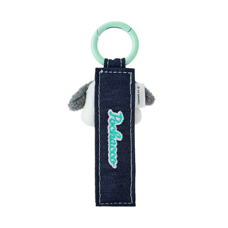Pochacco Logo Keychain, Denim Patch Series