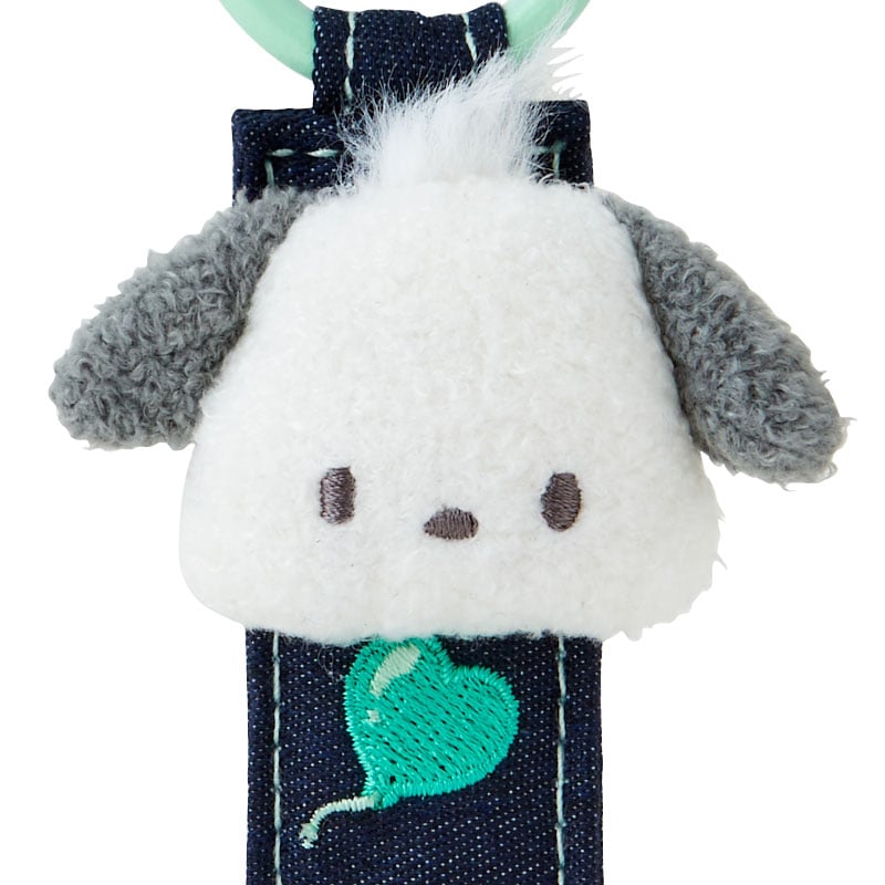 Pochacco Logo Keychain, Denim Patch Series