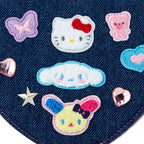 Sanrio Characters Folding Stand Mirror, Denim Patch Series