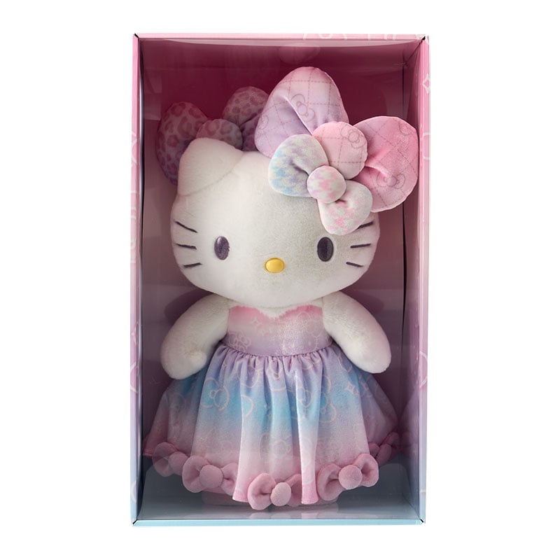Hello Kitty 18 Inch Boxed Plush, 50th Anniversary Fashionable Ribbons