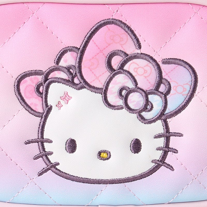 Hello Kitty Mini Zipper Pouch, 50th Anniversary Fashionable Ribbons