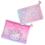 Hello Kitty 2 Piece Pouch Set, 50th Anniversary Fashionable Ribbons