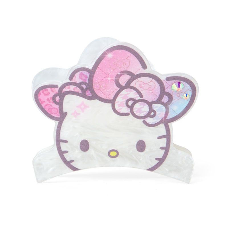 Hello Kitty Face Hair Clip with Sparkling Stones, 50th Anniversary