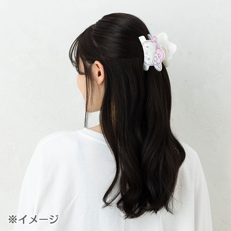 Hello Kitty Face Hair Clip with Sparkling Stones, 50th Anniversary