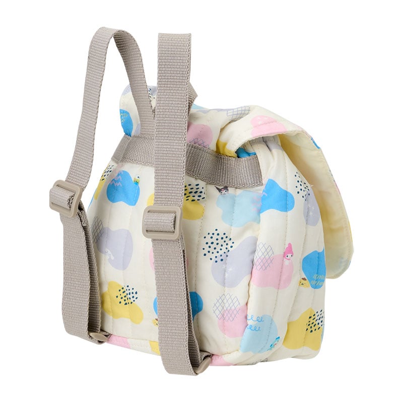 Sanrio Baby Organic Cotton Toddler Backpack, Colorful Clouds