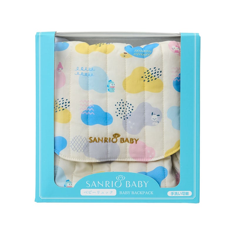 Sanrio Baby Organic Cotton Toddler Backpack, Colorful Clouds