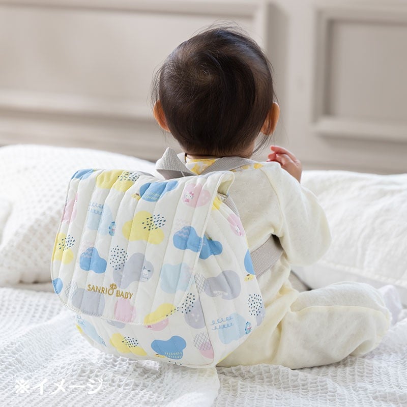Sanrio Baby Organic Cotton Toddler Backpack, Colorful Clouds