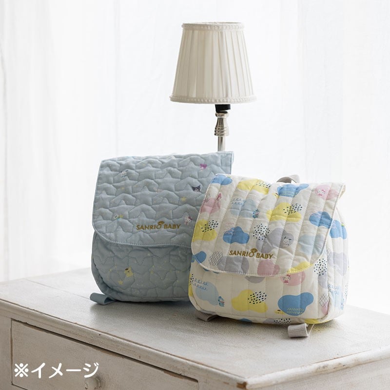 Sanrio Baby Organic Cotton Toddler Backpack, Colorful Clouds