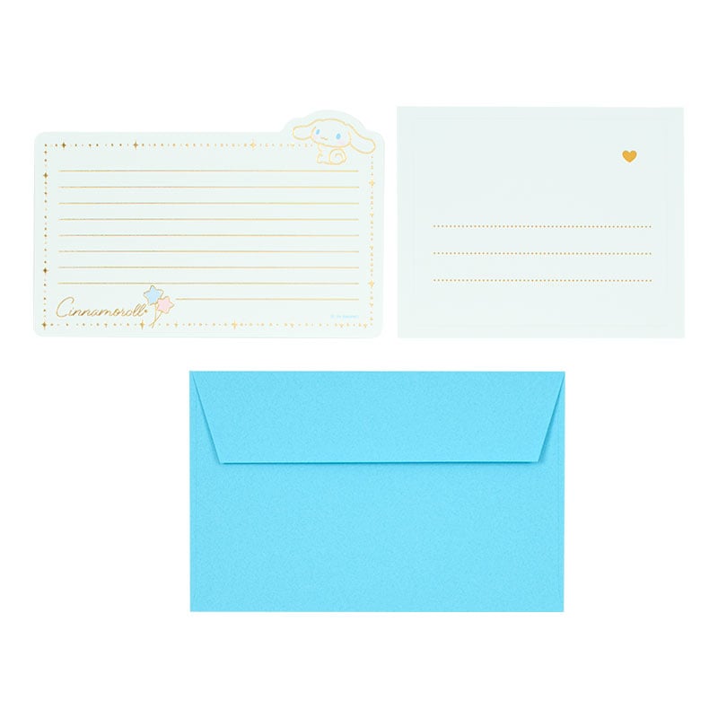 Cinnamoroll Gold-Foil Lined Letter Set with Envelopes and Seals