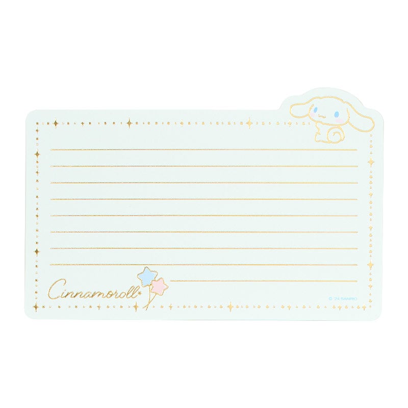Cinnamoroll Gold-Foil Lined Letter Set with Envelopes and Seals