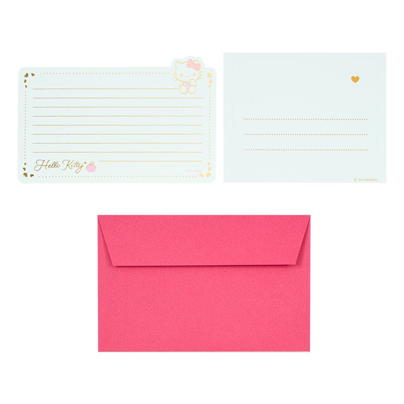 Hello Kitty Gold-Foil Lined Letter Set with Envelopes and Seals