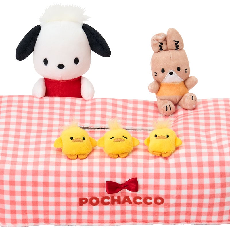 Pochacco Besties Gingham Soft Poly Tissue Box Cover