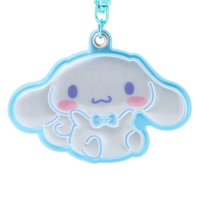 Cinnamoroll Retro Reflective PVC Push Clasp Keychain, Sanrio Forever Series