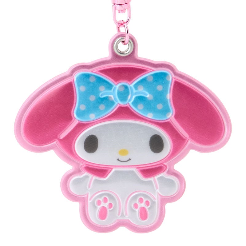 My Melody Retro Reflective PVC Push Clasp Keychain, Sanrio Forever Series