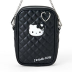 Hello Kitty Black Rhinestone Quilted Mini Crossbody, I Love Hello Kitty Series