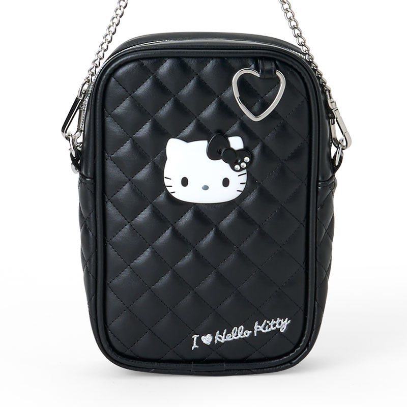 Hello Kitty Black Rhinestone Quilted Mini Crossbody, I Love Hello Kitty Series