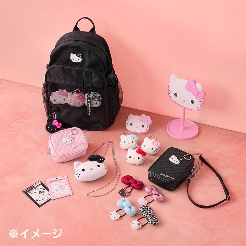 Hello Kitty Black Rhinestone Quilted Mini Crossbody, I Love Hello Kitty Series