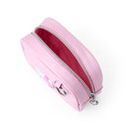 Hello Kitty Pink Quilted Rhinestone Zipper Pouch, I Love Hello Kitty Series