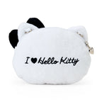 Hello Kitty Black Plush-Feel Micro Mini Crossbody with Chain Strap