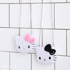 Hello Kitty Black Plush-Feel Micro Mini Crossbody with Chain Strap