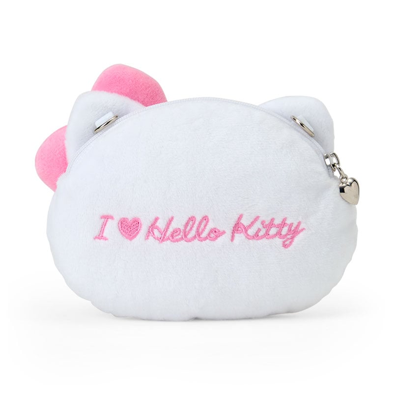 Hello Kitty Pink Plush-Feel Micro Mini Crossbody with Chain Strap