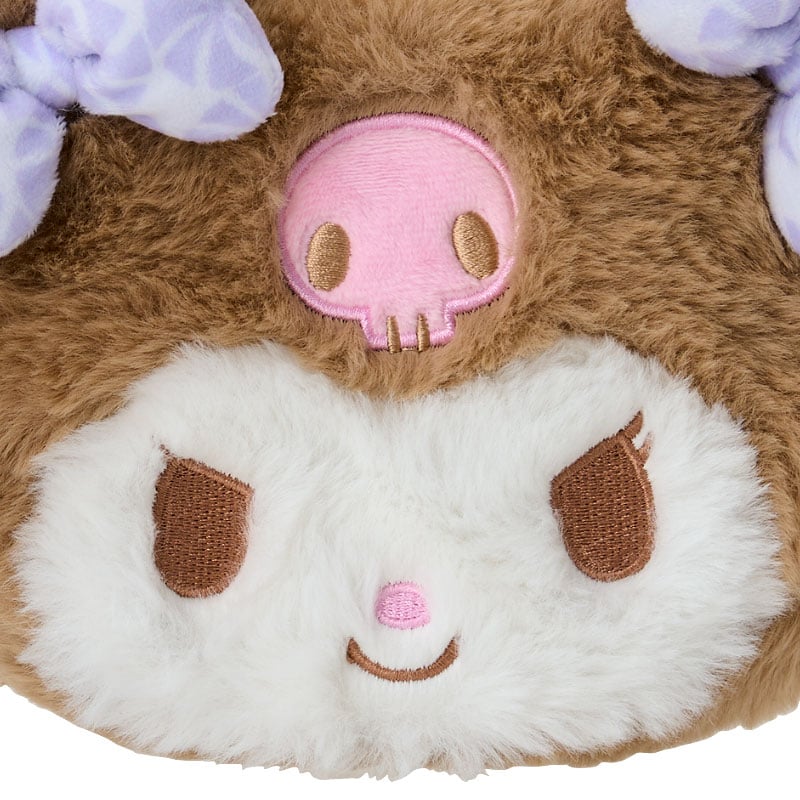Kuromi Plush Mini Face Pouch, Retro Pastel Series