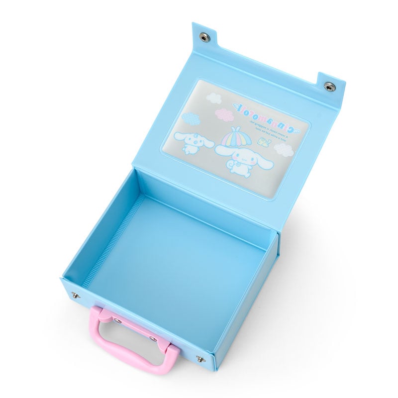Cinnamoroll Mini Snap-Close PVC Storage Suitcase with Window, Sanrio Forever Series