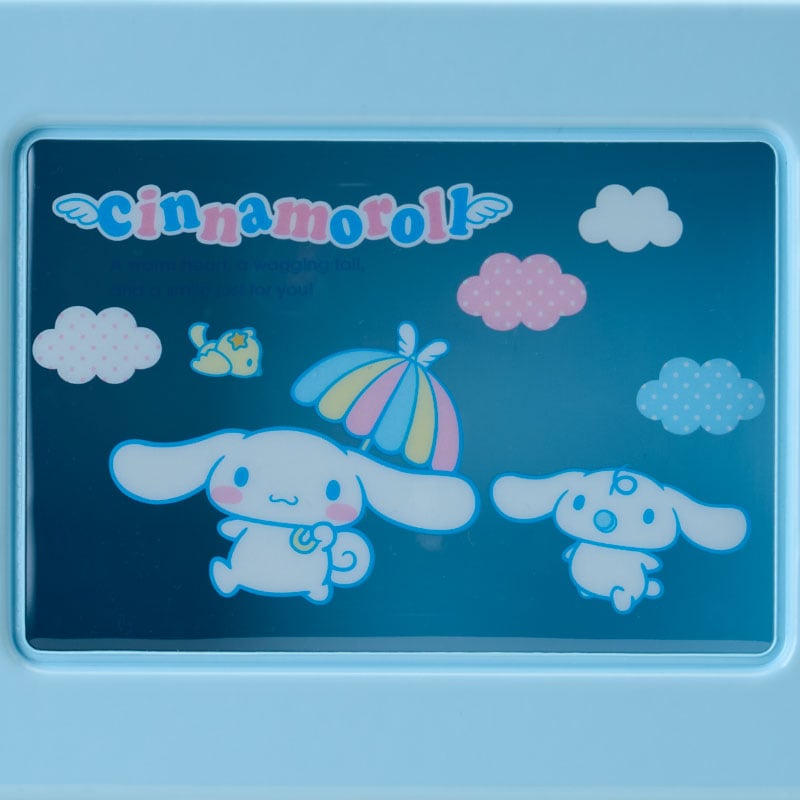 Cinnamoroll Mini Snap-Close PVC Storage Suitcase with Window, Sanrio Forever Series