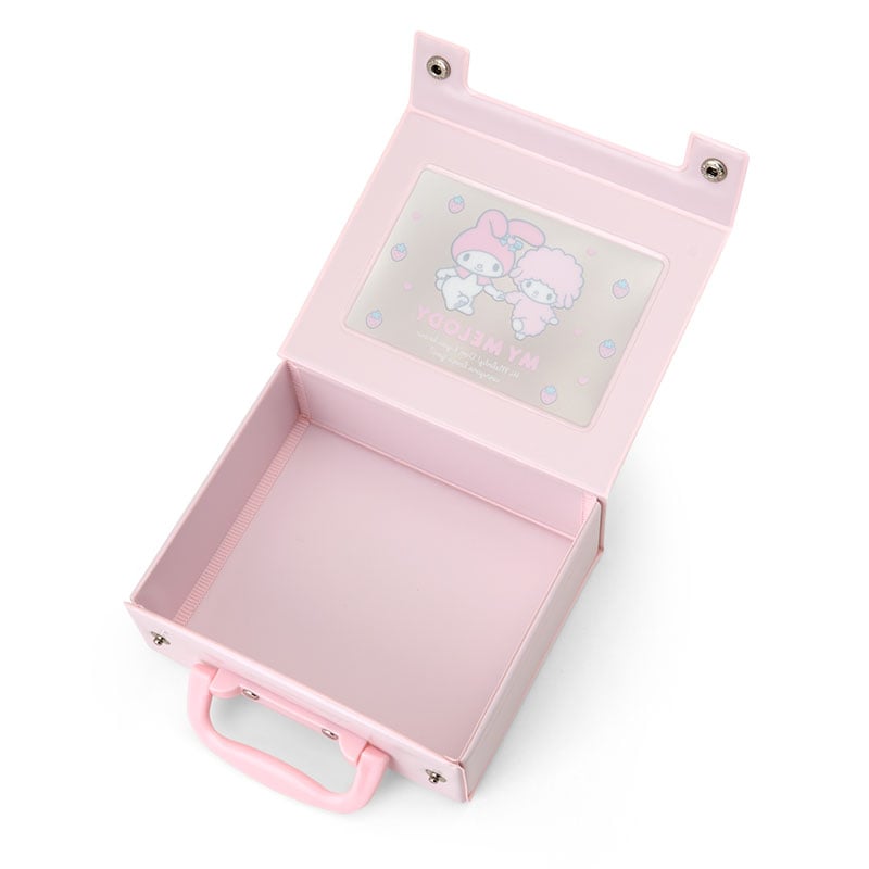 My Melody Mini Snap-Close PVC Storage Suitcase with Window, Sanrio Forever Series