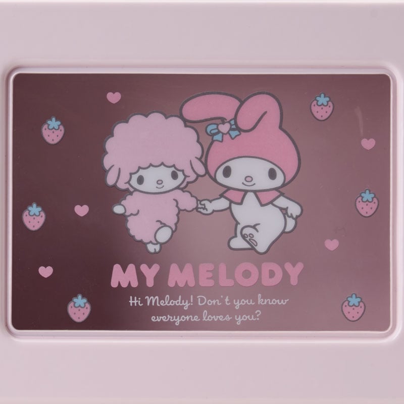 My Melody Mini Snap-Close PVC Storage Suitcase with Window, Sanrio Forever Series