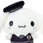 Cinnamoroll 8 Inch Silver Houndstooth Plush with Embroidered Details