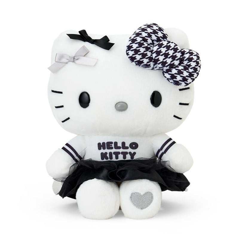 Hello Kitty 8" Plush (Silver Houndstooth Series)