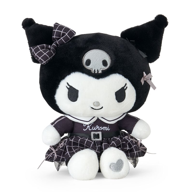 Kuromi 8" Plush (Silver Houndstooth Series)