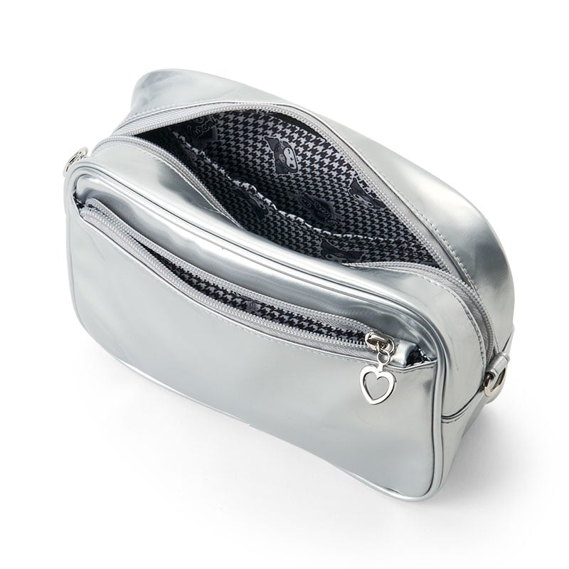 Kuromi PU Leather Houndstooth Crossbody Bag