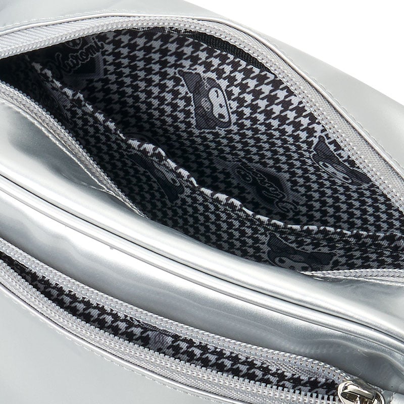 Kuromi PU Leather Houndstooth Crossbody Bag
