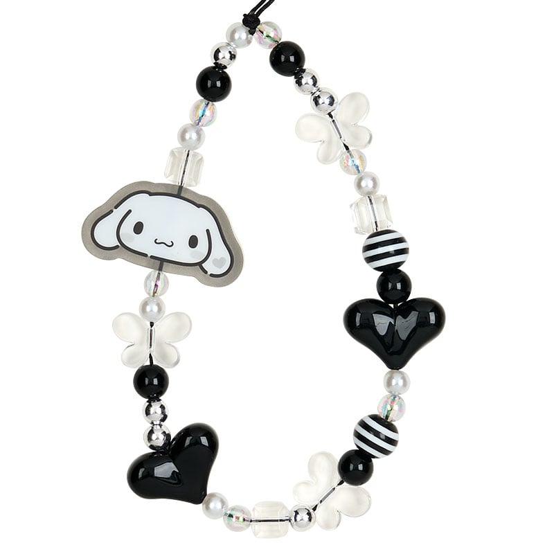 Cinnamoroll Silver Houndstooth DIY Smartphone Charm Set