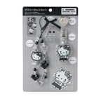 Hello Kitty Silver Houndstooth DIY Smartphone Charm Set