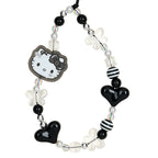 Hello Kitty Silver Houndstooth DIY Smartphone Charm Set