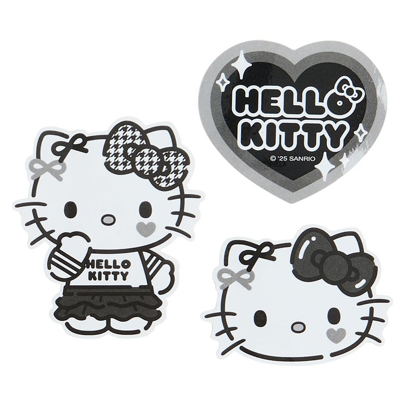 Hello Kitty Silver Houndstooth DIY Smartphone Charm Set