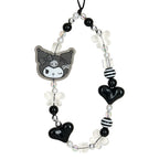 Kuromi Silver Houndstooth DIY Smartphone Charm Set