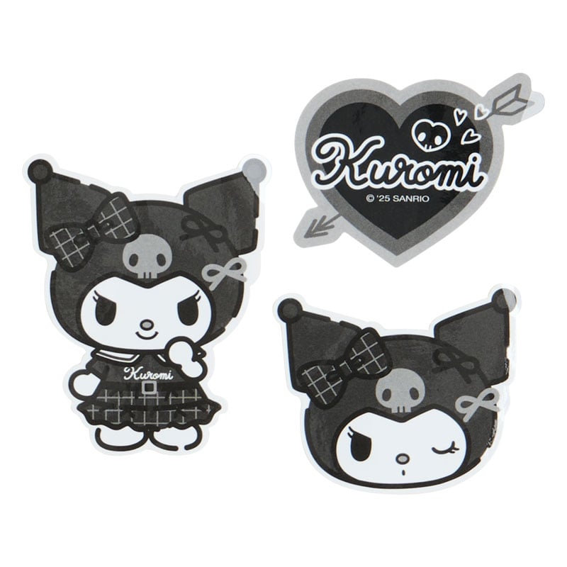 Kuromi Silver Houndstooth DIY Smartphone Charm Set