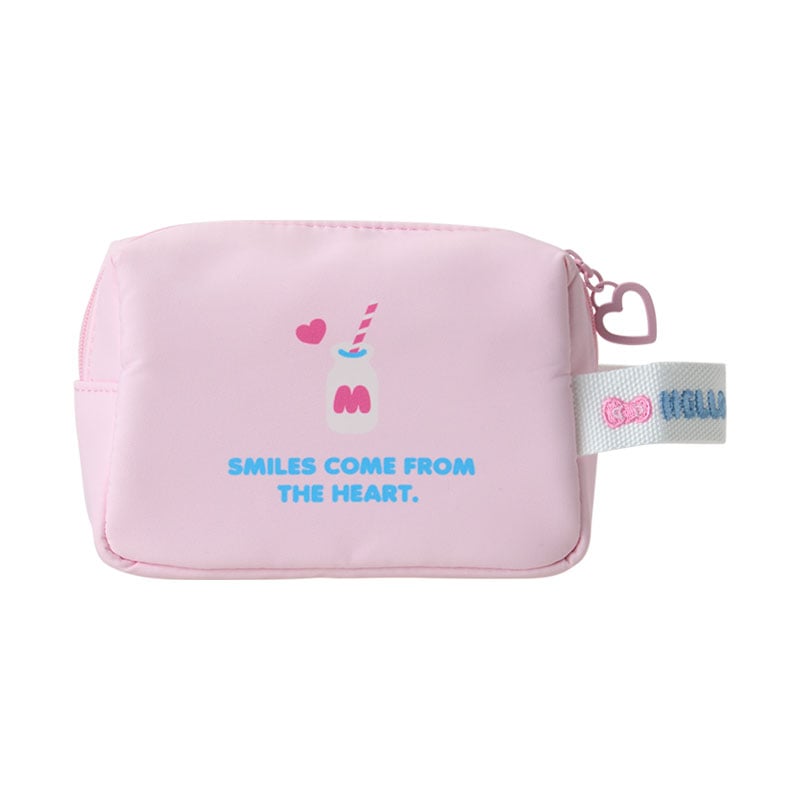 Hello Kitty Cloud Soft Mini Zipper Handy Pouch with Heart Pull