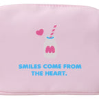 Hello Kitty Cloud Soft Mini Zipper Handy Pouch with Heart Pull