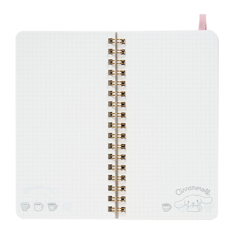 Cinnamoroll Slim Ruled Spiral Notebook with Elastic Closure