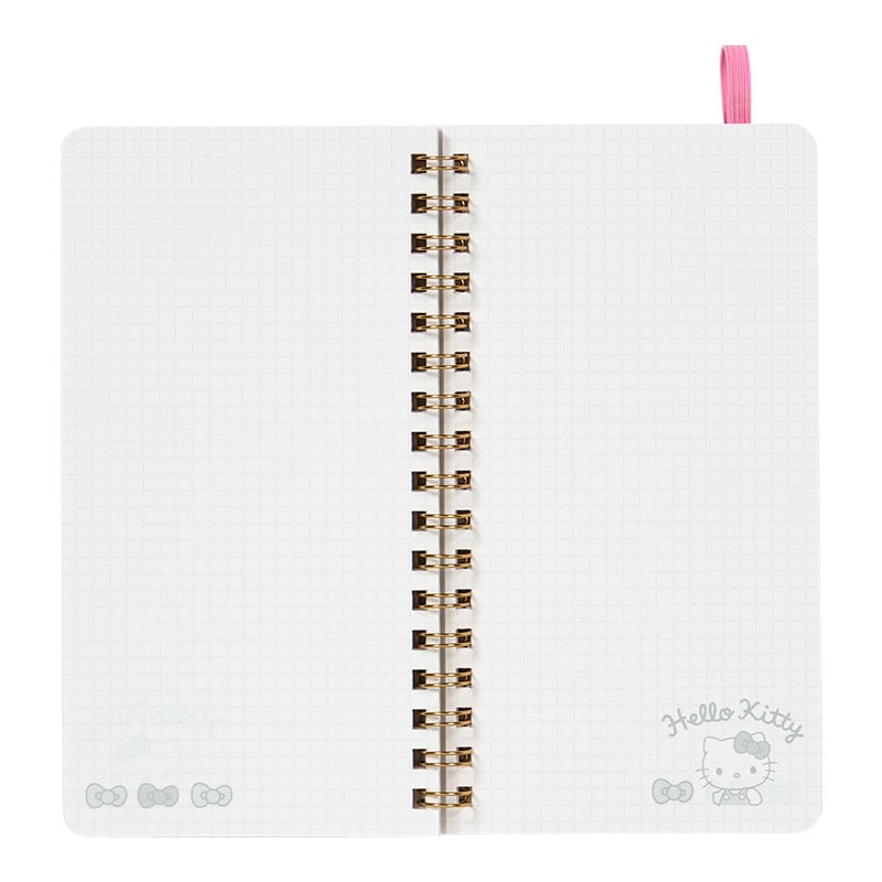Hello Kitty Slim Ruled Spiral Notebook with Elastic Closure