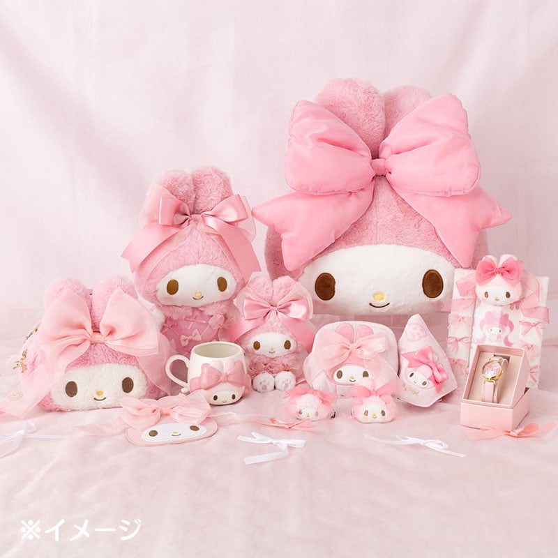 My Melody 50th Anniversary Ribbon Card Case with Key Reel
