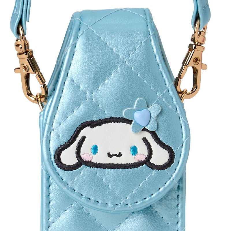 Cinnamoroll Quilted Mini Lip Gloss Case with Mirror, Mini Quilt Series