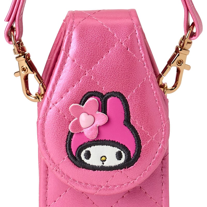 My Melody Quilted Mini Lip Gloss Case with Mirror, Mini Quilt Series